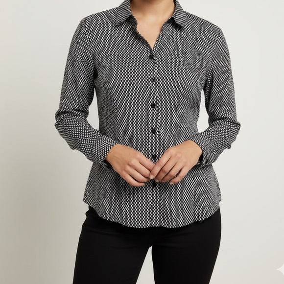 Banana Republic Tops - Banana Republic Black and White Checkered Men's Shirt